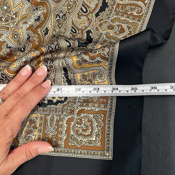 Art Of The Scarf Tie Rack Square Scarf, large, 100% polyester, made in Italy. - Picture 9 of 9